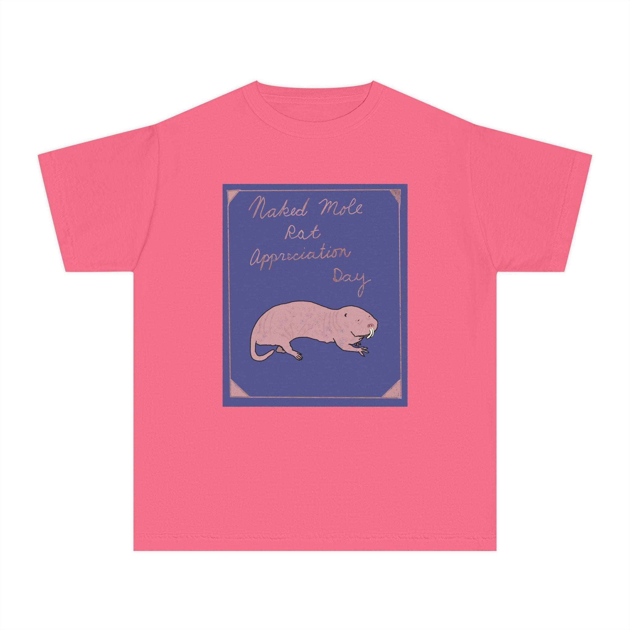 Youth Naked Mole Rat Appreciation Youth Comfort Colors Tee