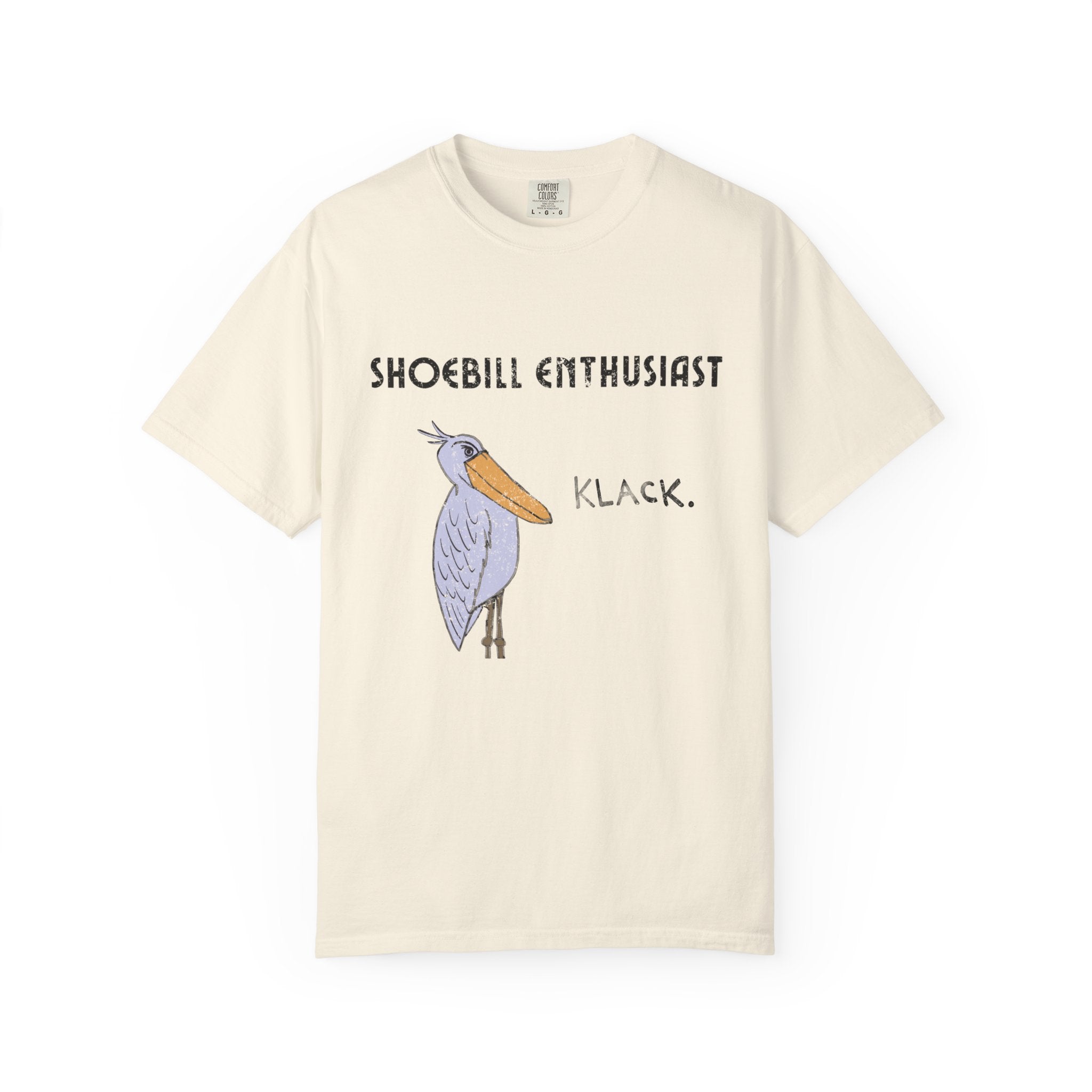 Shoebill Enthusiast Comfort Colors Tee