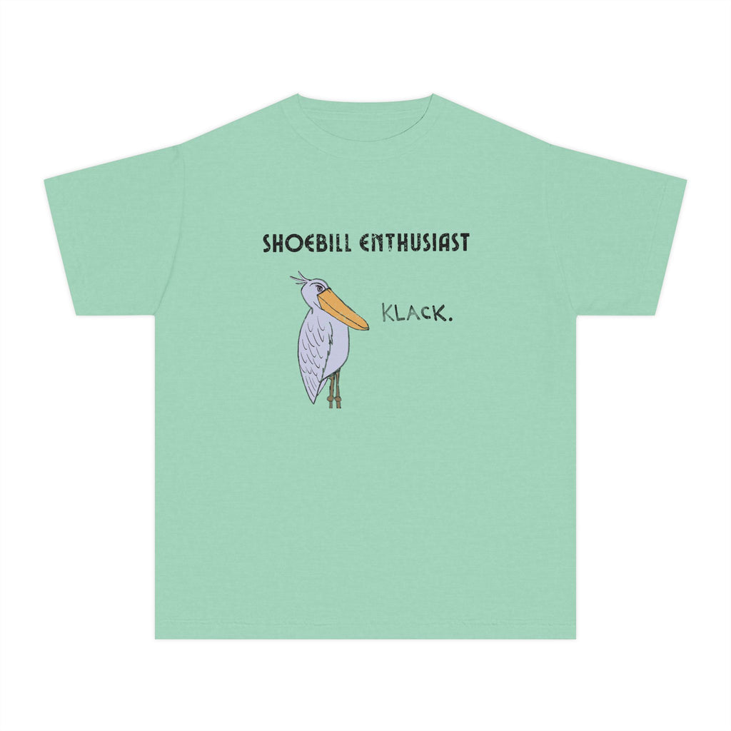 Youth Shoebill Enthusiast Comfort Colors Tee