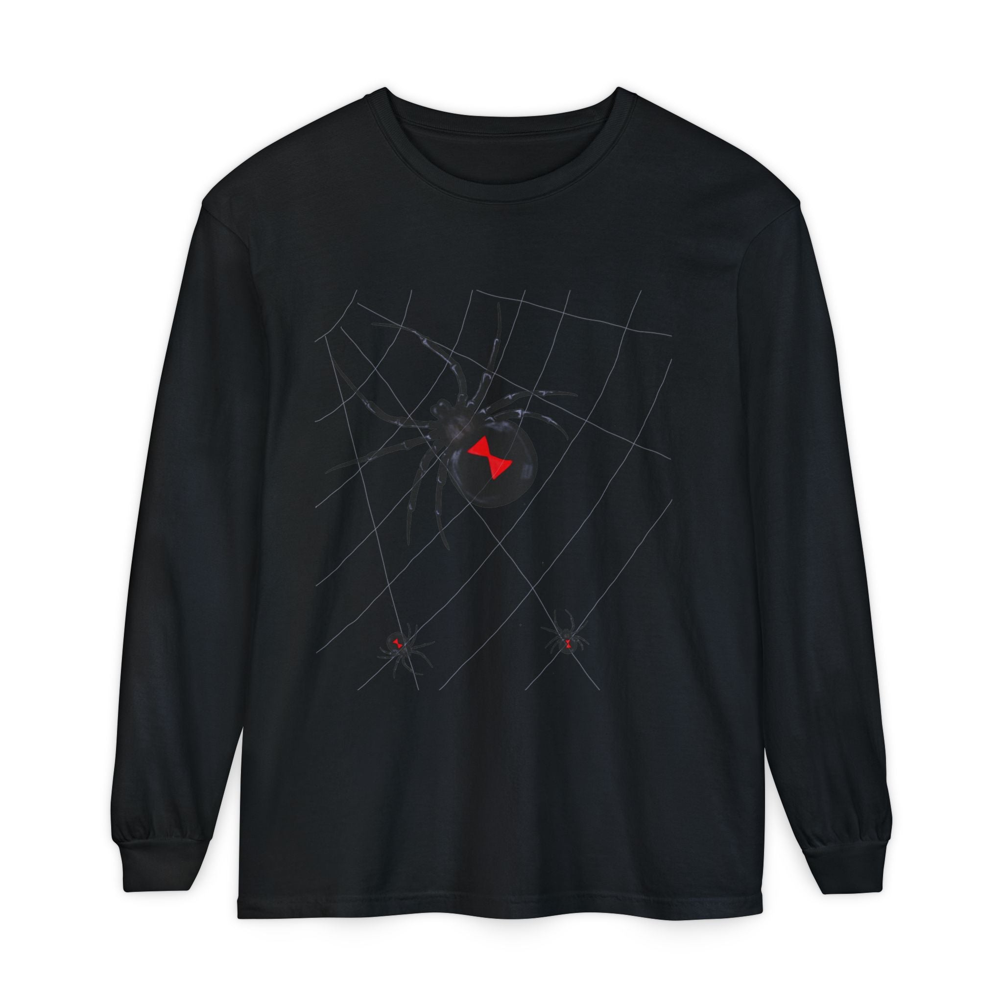 Black Widow Comfort Colors Long Sleeve Tee
