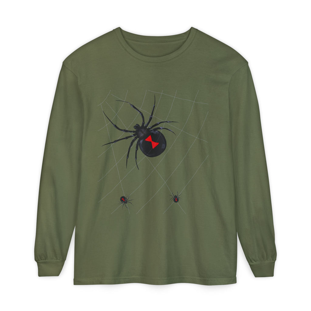 Black Widow Comfort Colors Long Sleeve Tee