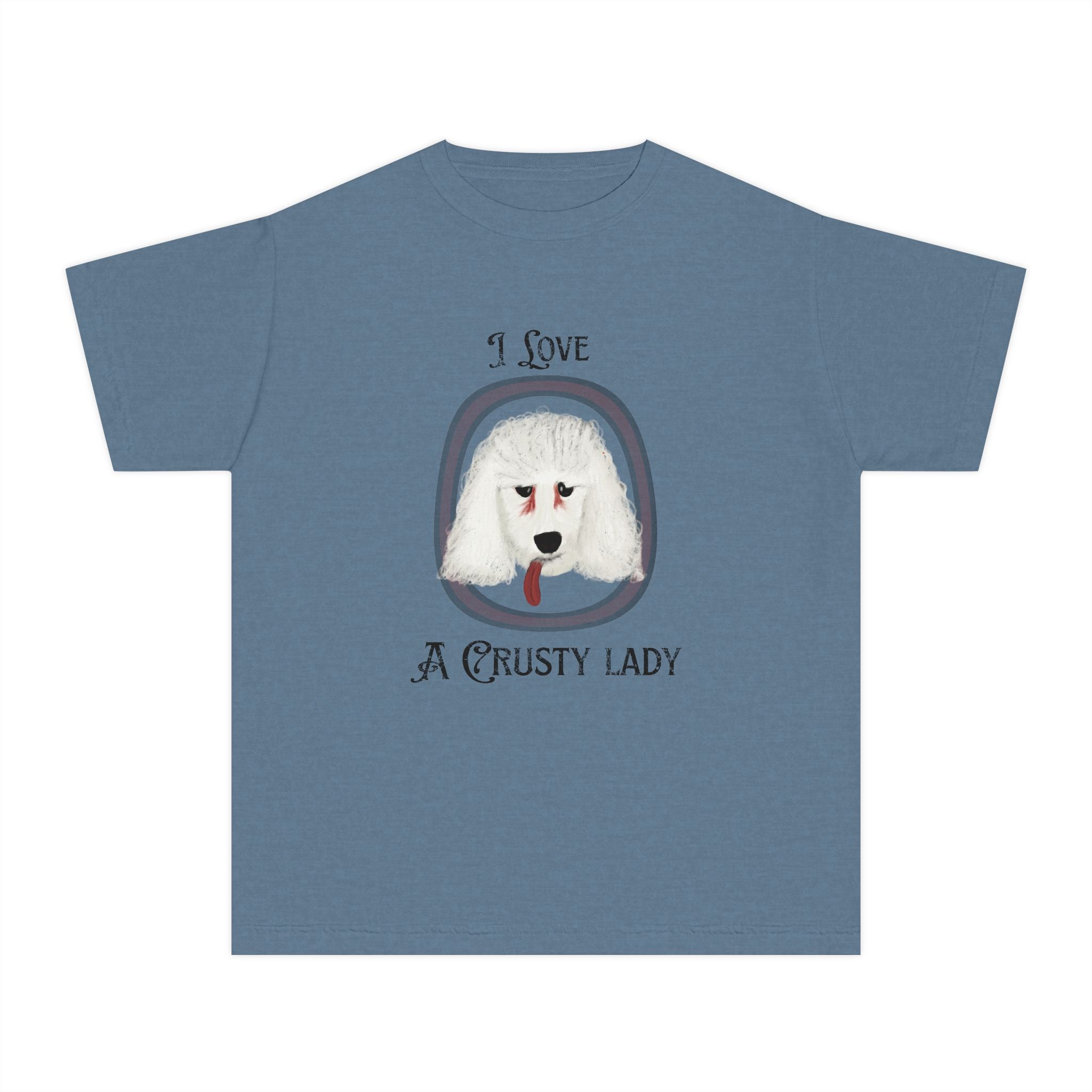 Youth Crusty Poodle Comfort Colors Tee