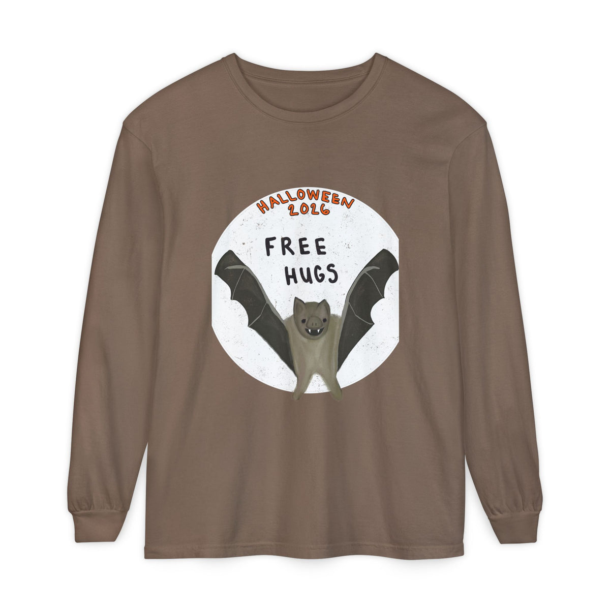 Halloween Bat "Free Hugs" Long Sleeve Tee