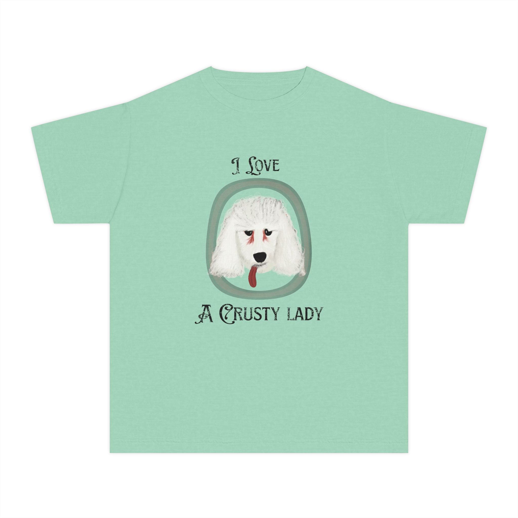 Youth Crusty Poodle Comfort Colors Tee
