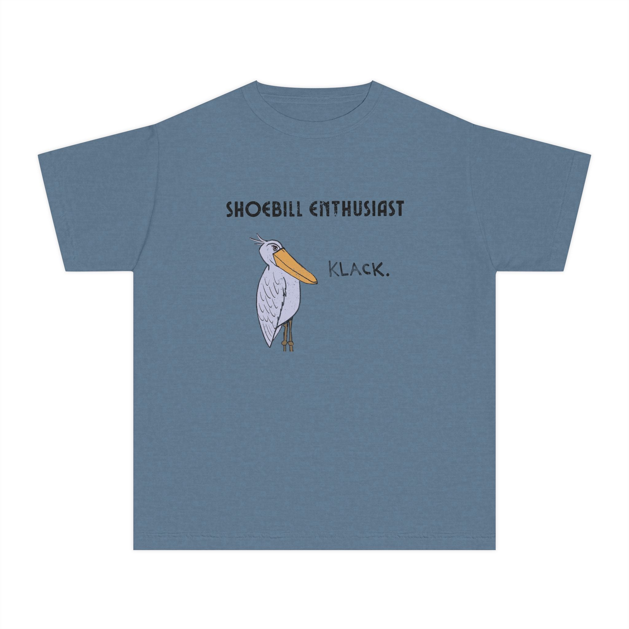 Youth Shoebill Enthusiast Comfort Colors Tee