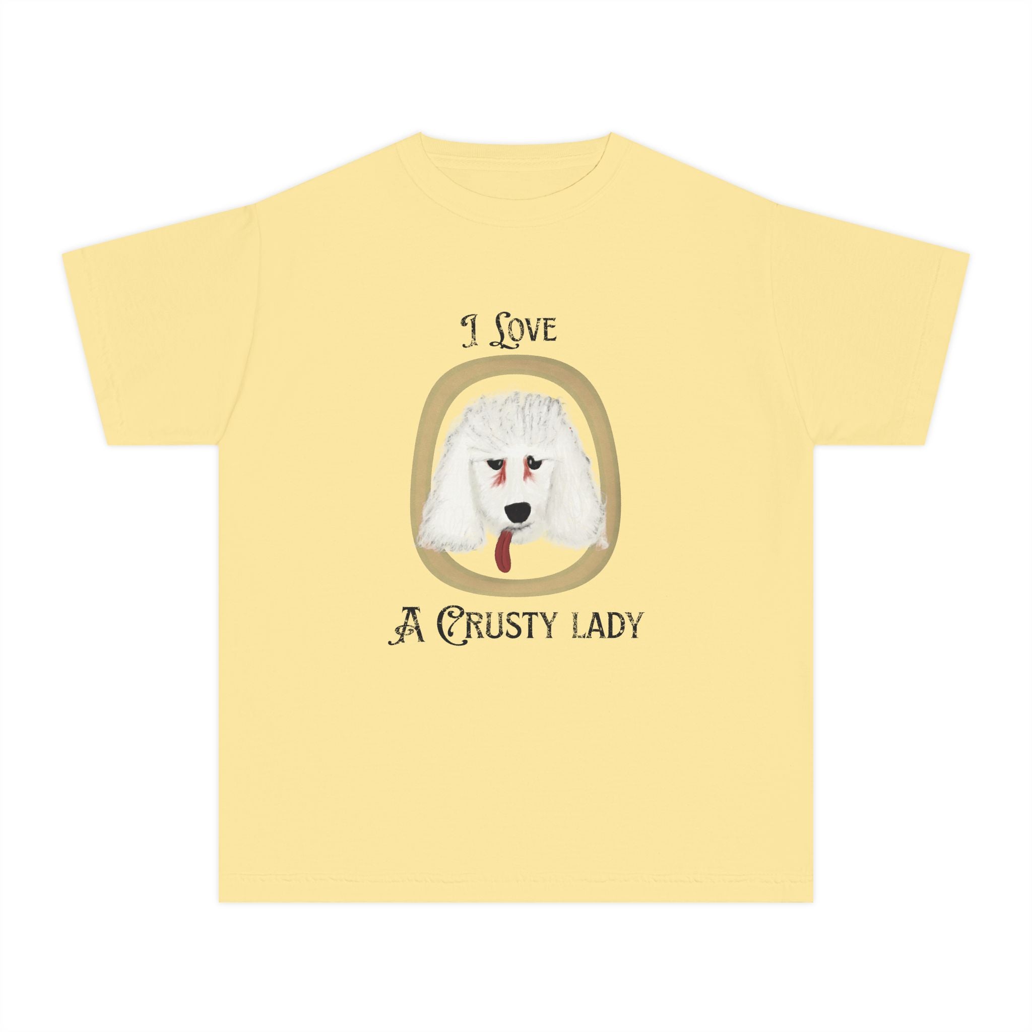 Youth Crusty Poodle Comfort Colors Tee