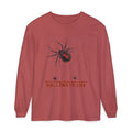 Halloween 2026 Black Widow Long-Sleeved Comfort Colors Tee
