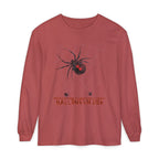 Halloween 2026 Black Widow Long-Sleeved Comfort Colors Tee