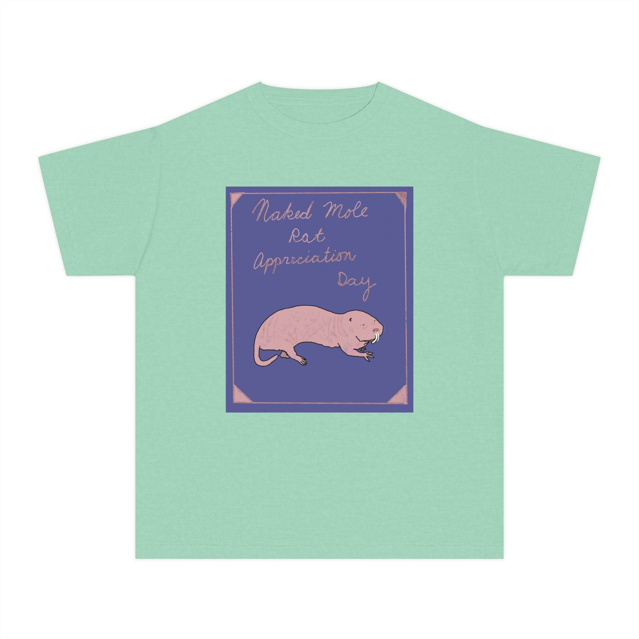 Youth Naked Mole Rat Appreciation Youth Comfort Colors Tee