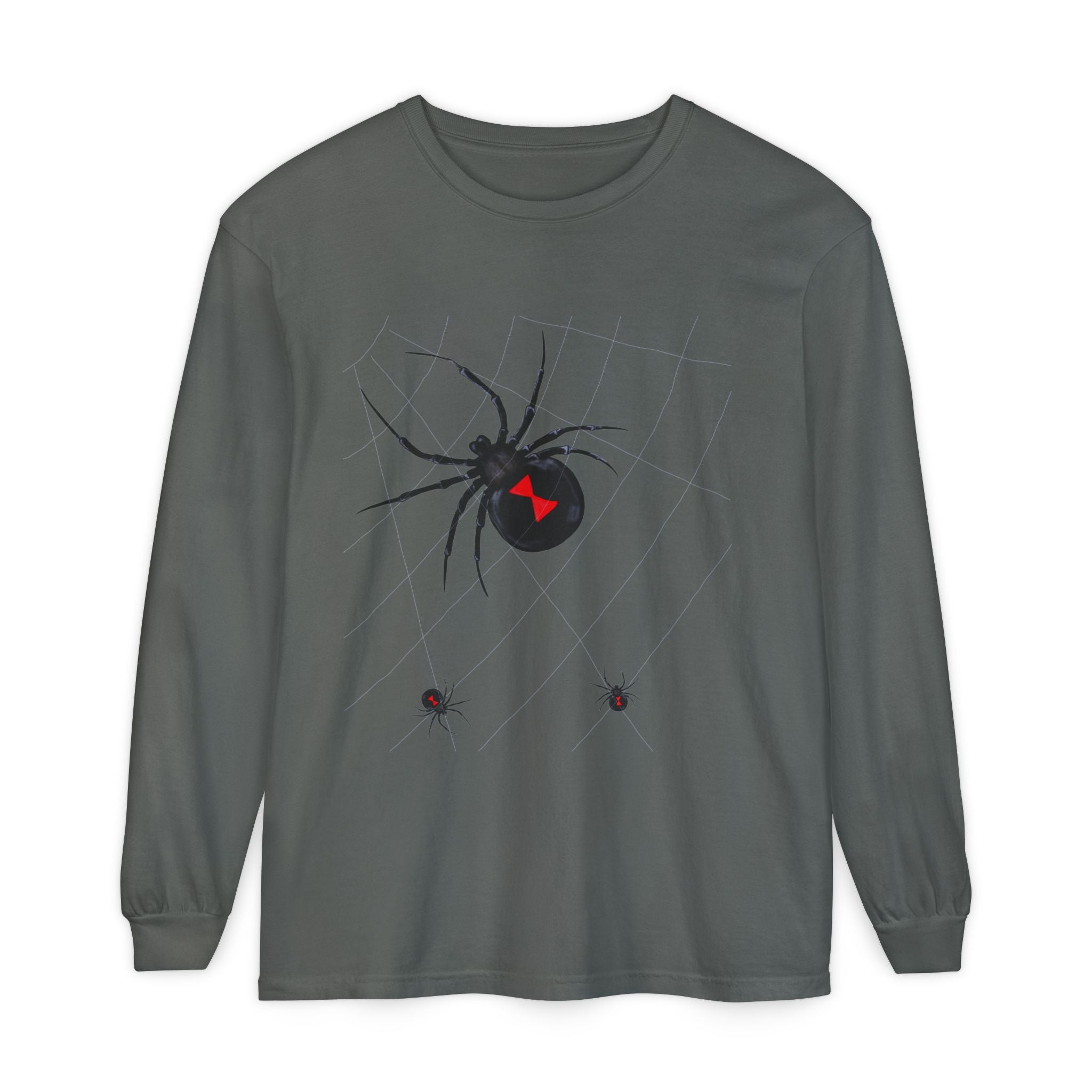 Black Widow Comfort Colors Long Sleeve Tee
