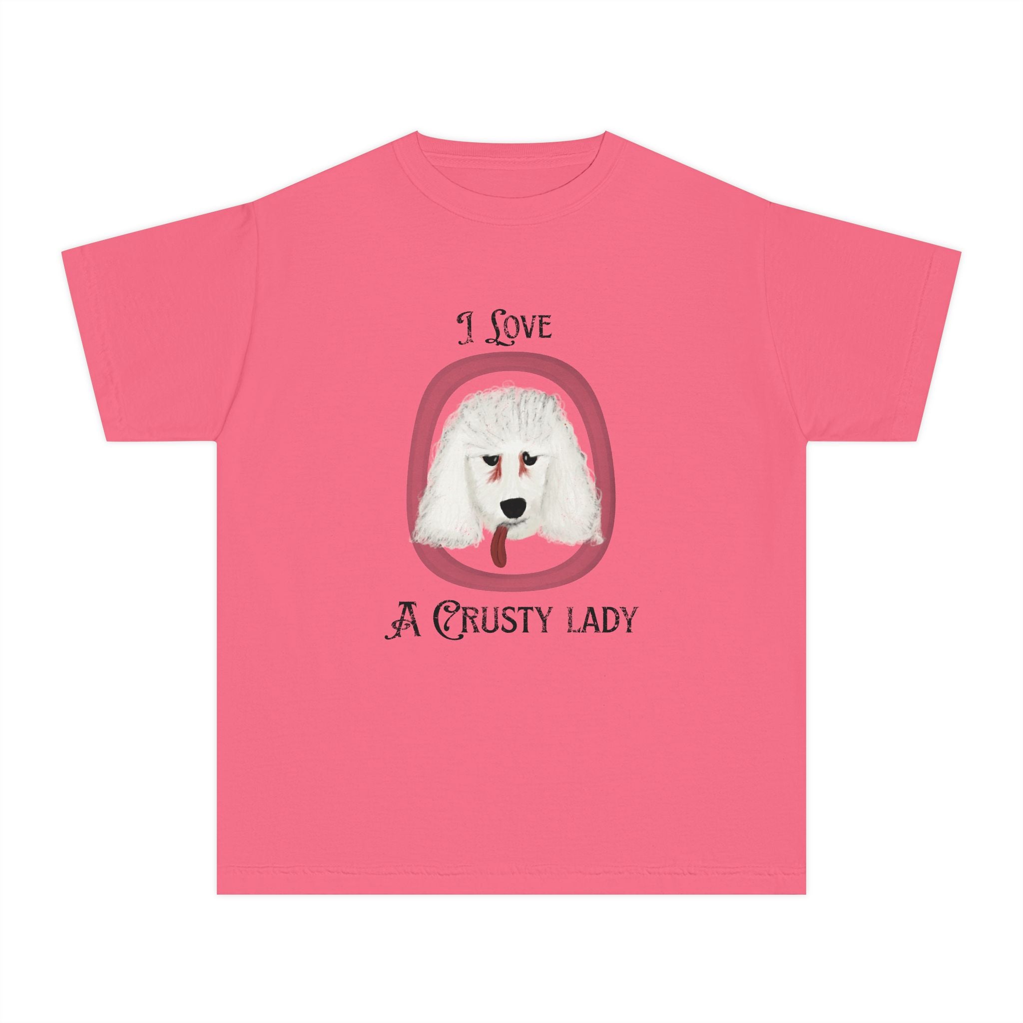 Youth Crusty Poodle Comfort Colors Tee