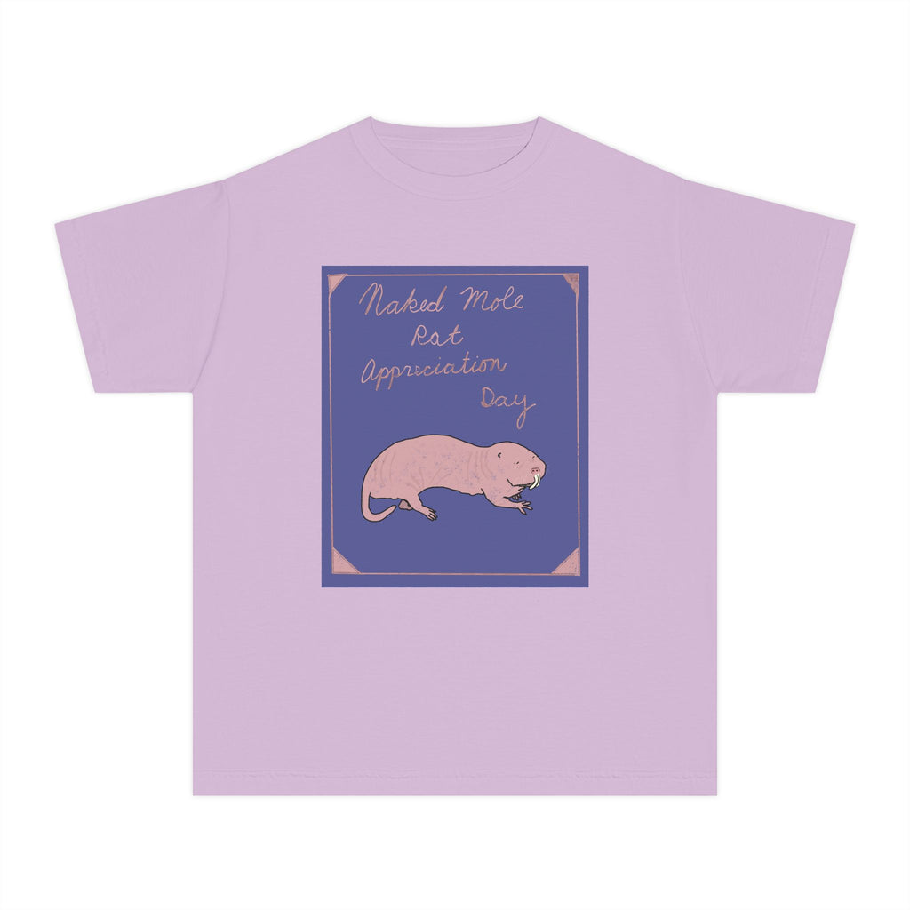 Youth Naked Mole Rat Appreciation Youth Comfort Colors Tee