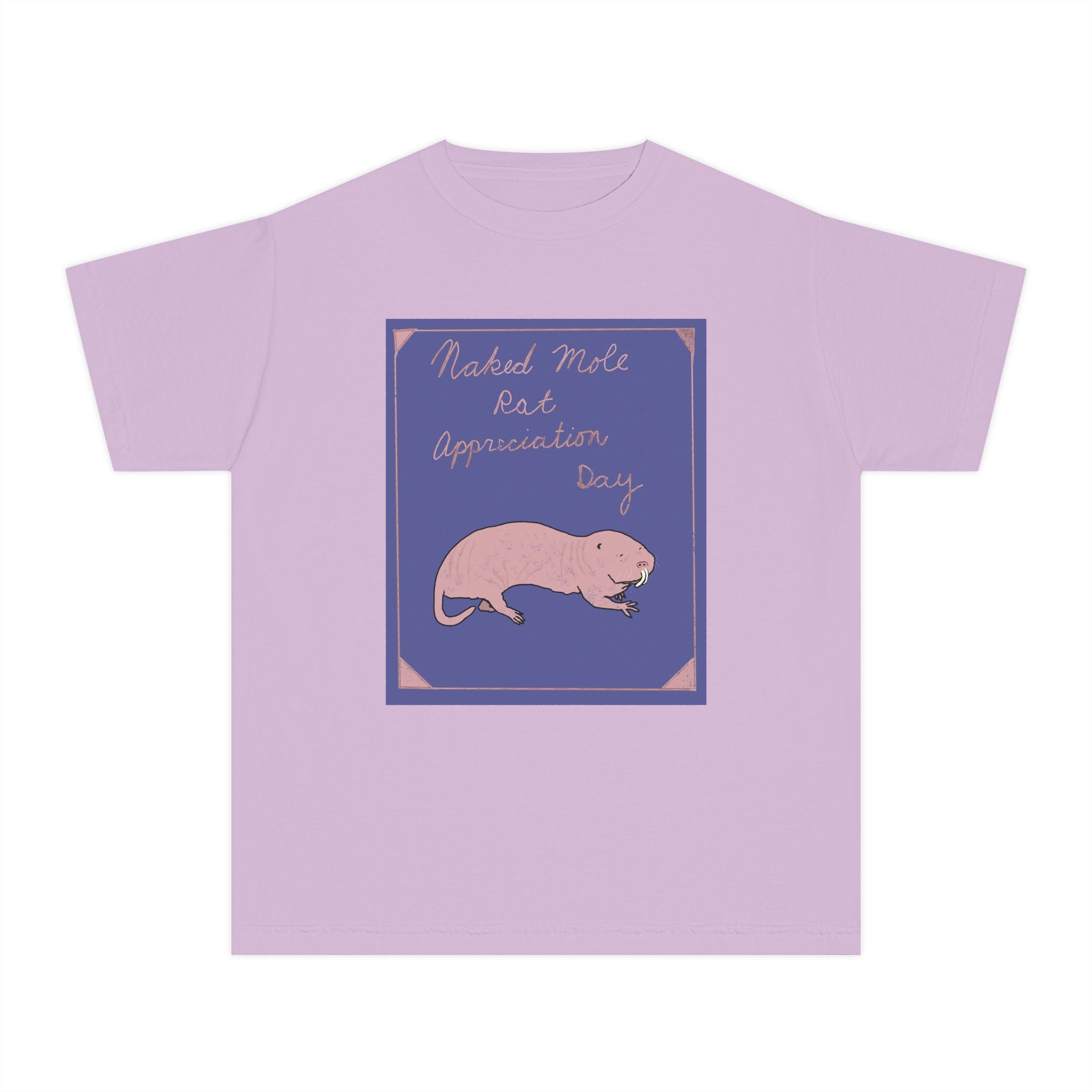 Youth Naked Mole Rat Appreciation Youth Comfort Colors Tee