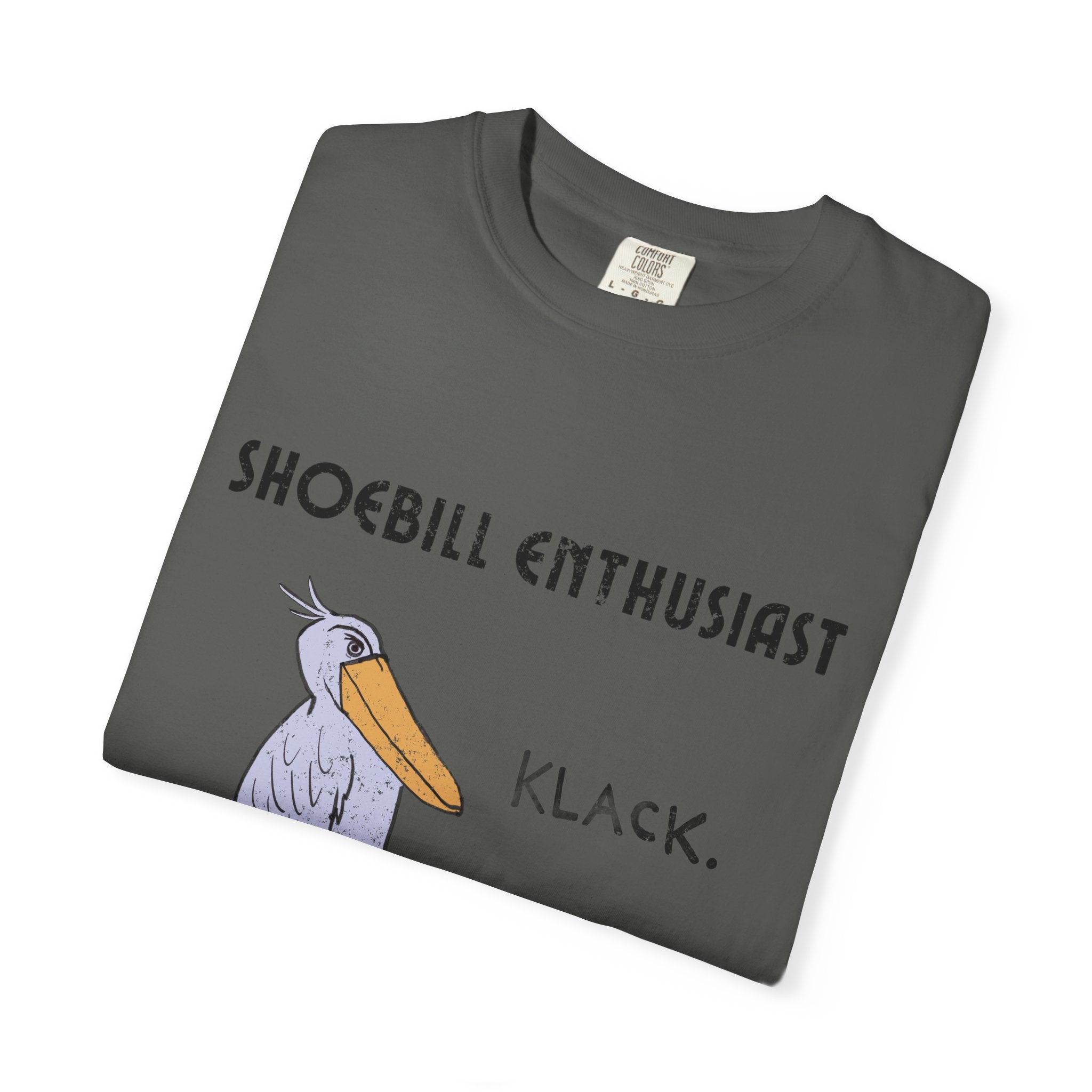 Shoebill Enthusiast Comfort Colors Tee