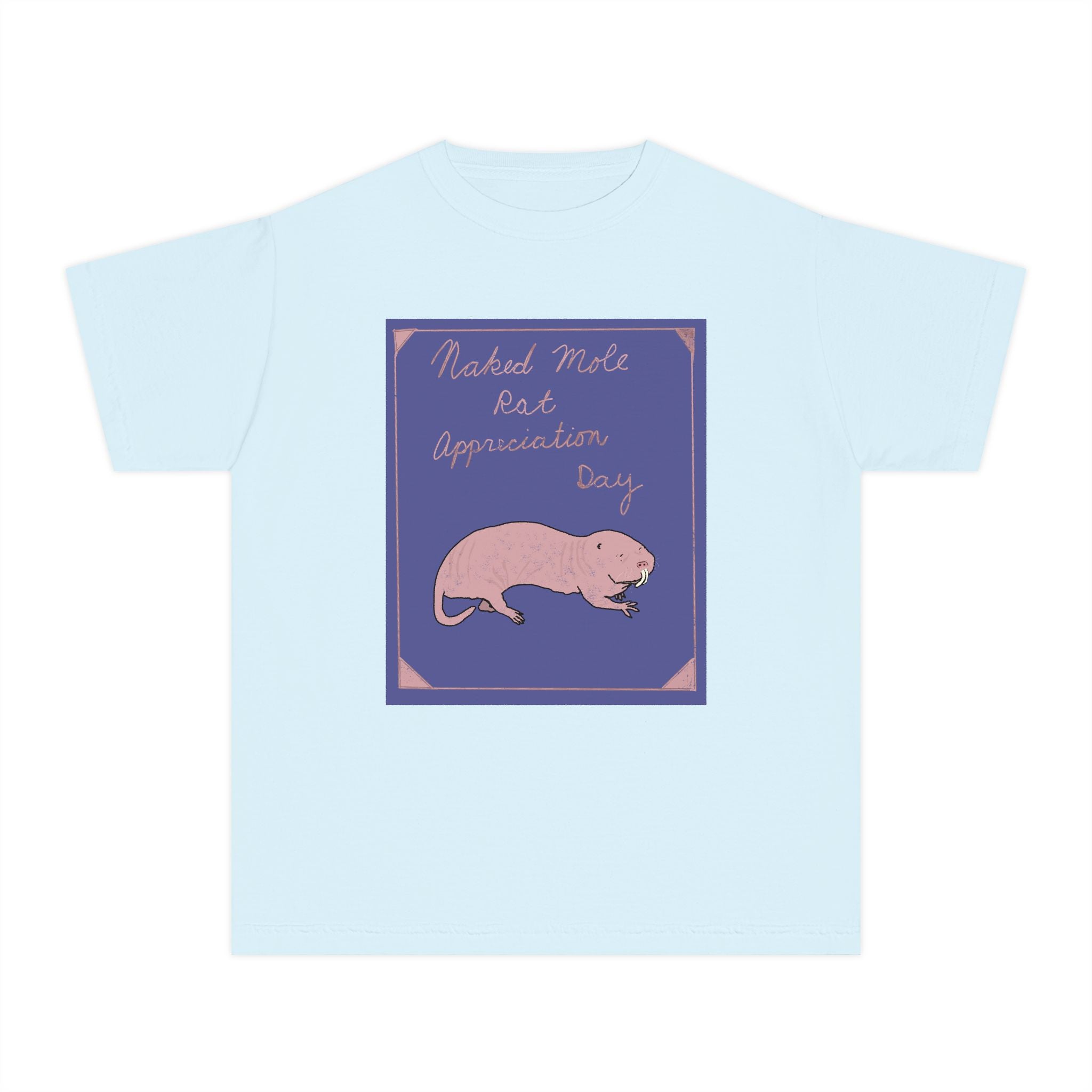 Youth Naked Mole Rat Appreciation Youth Comfort Colors Tee