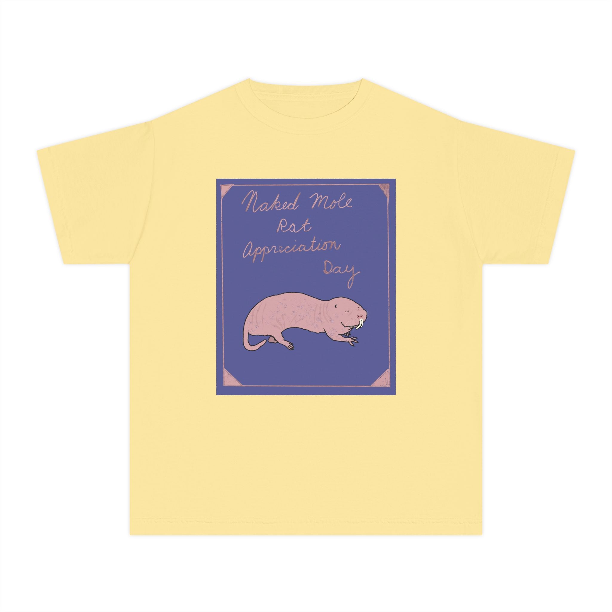 Youth Naked Mole Rat Appreciation Youth Comfort Colors Tee